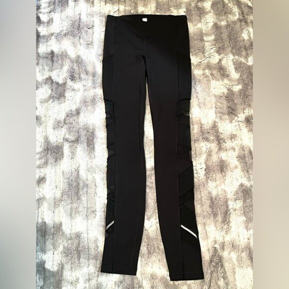 Lululemon Speed Up Tight *Mesh 28"Black Size 2 - Picture 3 of 5